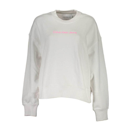 Calvin Klein White Cotton Sweater CA-37054-XL
