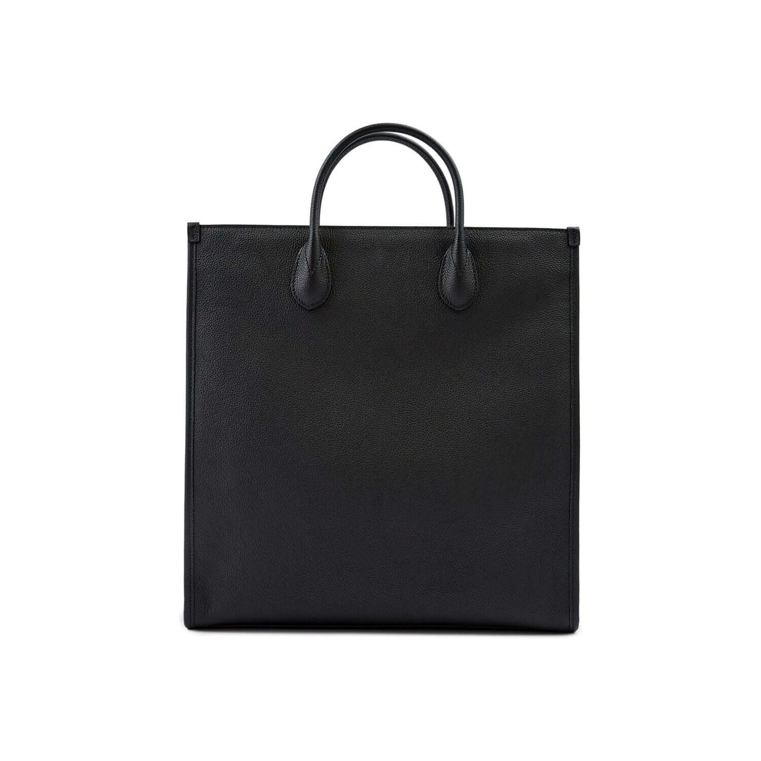 Front view with bag zipped and handles upright.