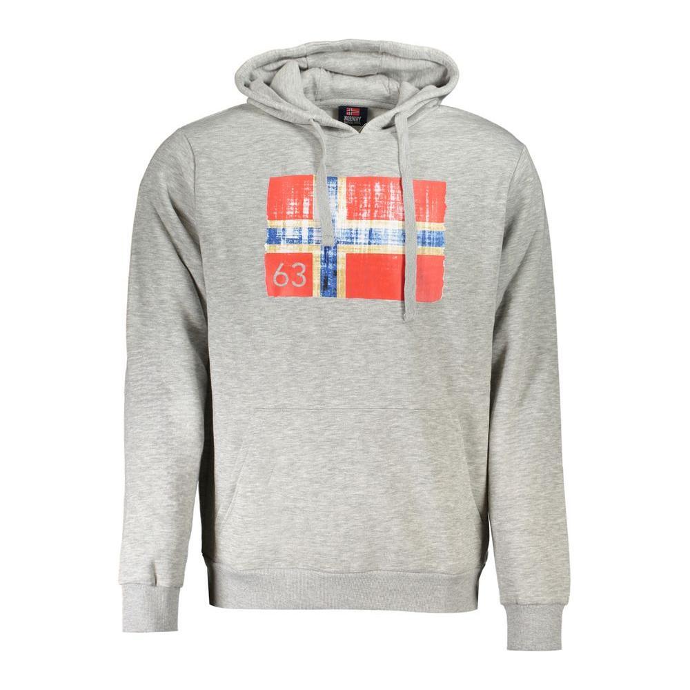 Norway 1963 Gray Cotton Men Sweater NO-31825-XL