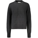 Calvin Klein Black Cotton Women Sweater CA-32965-XS