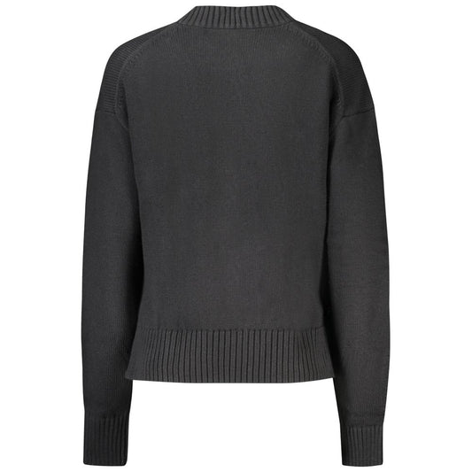 Calvin Klein Black Cotton Women Sweater CA-32965-XS