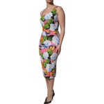 Dolce & Gabbana Multicolor Floral Sleeveless Sheath Dress DR81657-36