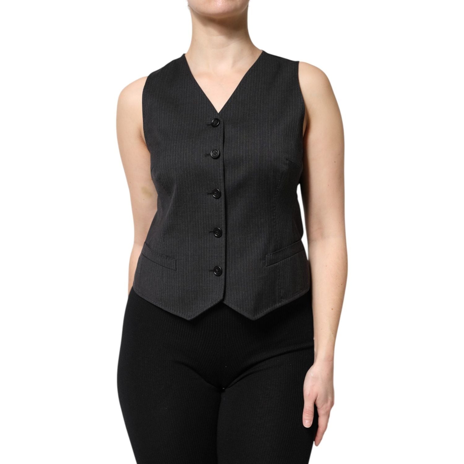 Front view with bag zipped and handles upright.