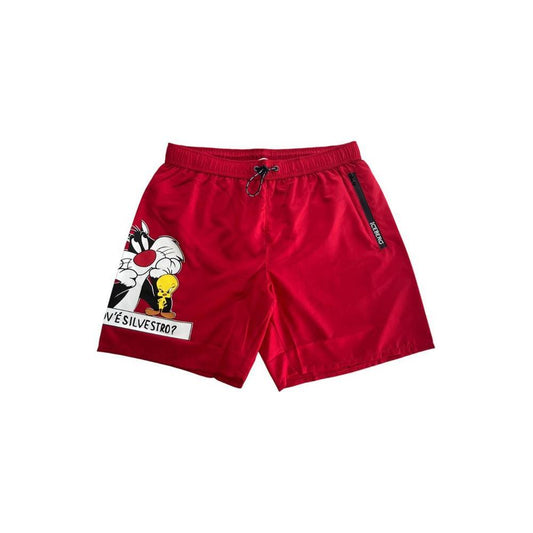 Iceberg Red Polyester Men Swim Short IC-24836-S