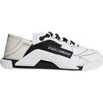 Dolce & Gabbana White Black Low Top NS1 Sneakers Shoes LA11821#1-37.5