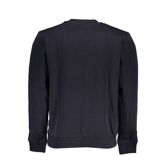Napapijri Blue Cotton Men Sweater NA-25049-XS