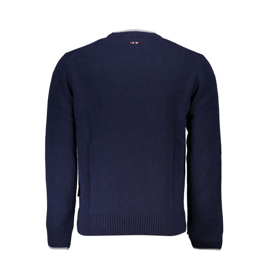 Napapijri Blue Fabric Men Sweater NA-25317-S