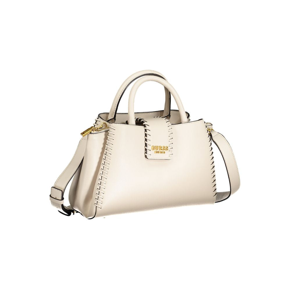 Front view with bag zipped and handles upright.