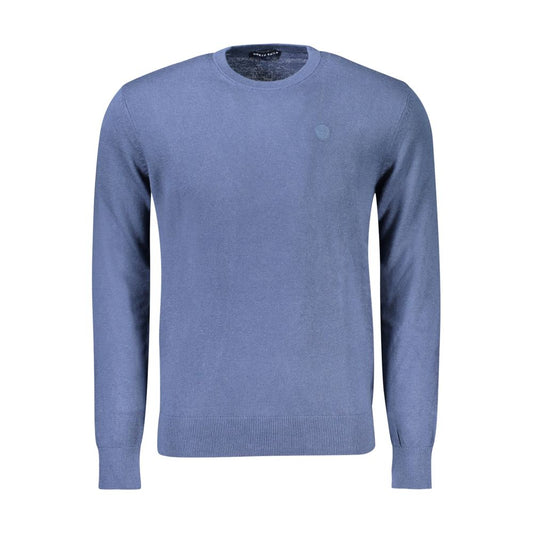 North Sails Blue Cotton Men Sweater NO-32934-M