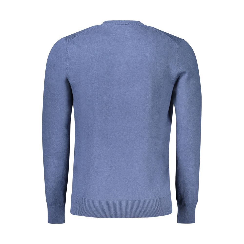 North Sails Blue Cotton Men Sweater NO-32934-M