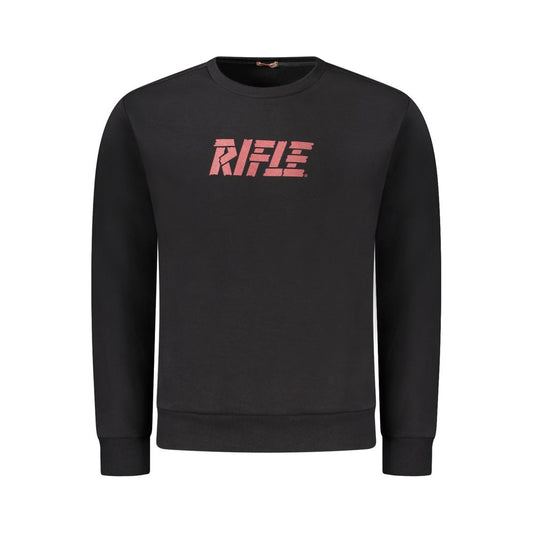 Rifle Black Cotton Men Sweater RI-33036-XL