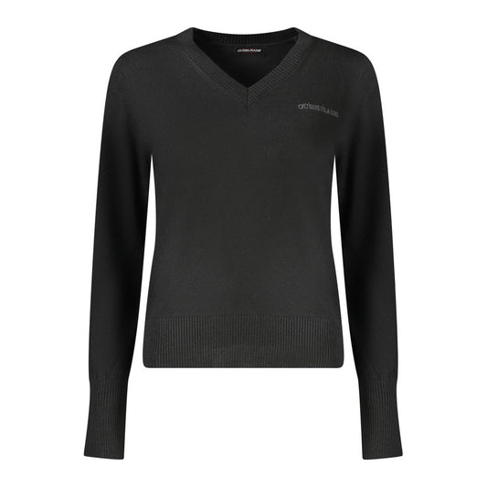 Guess Jeans Black Polyester Women Sweater GU-35074-XS