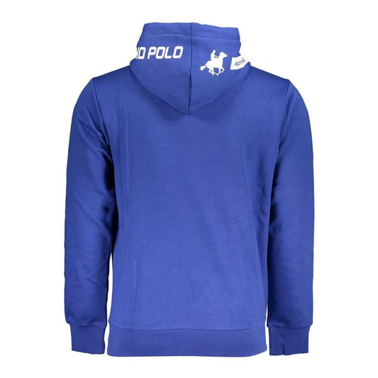 U.S. Grand Polo Chic Blue Hooded Fleece Sweatshirt with Logo Detail US-25776-3XL