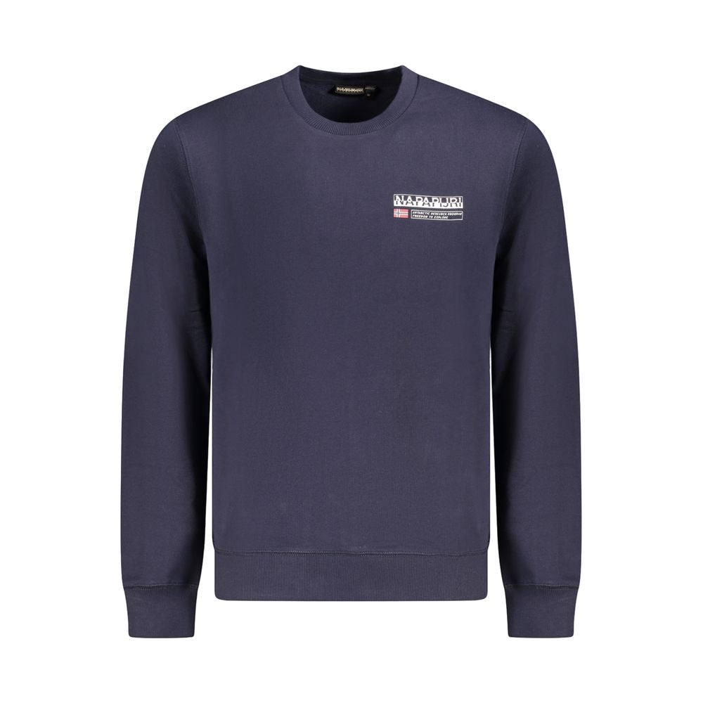 Napapijri Blue Cotton Men Sweater NA-35702-S