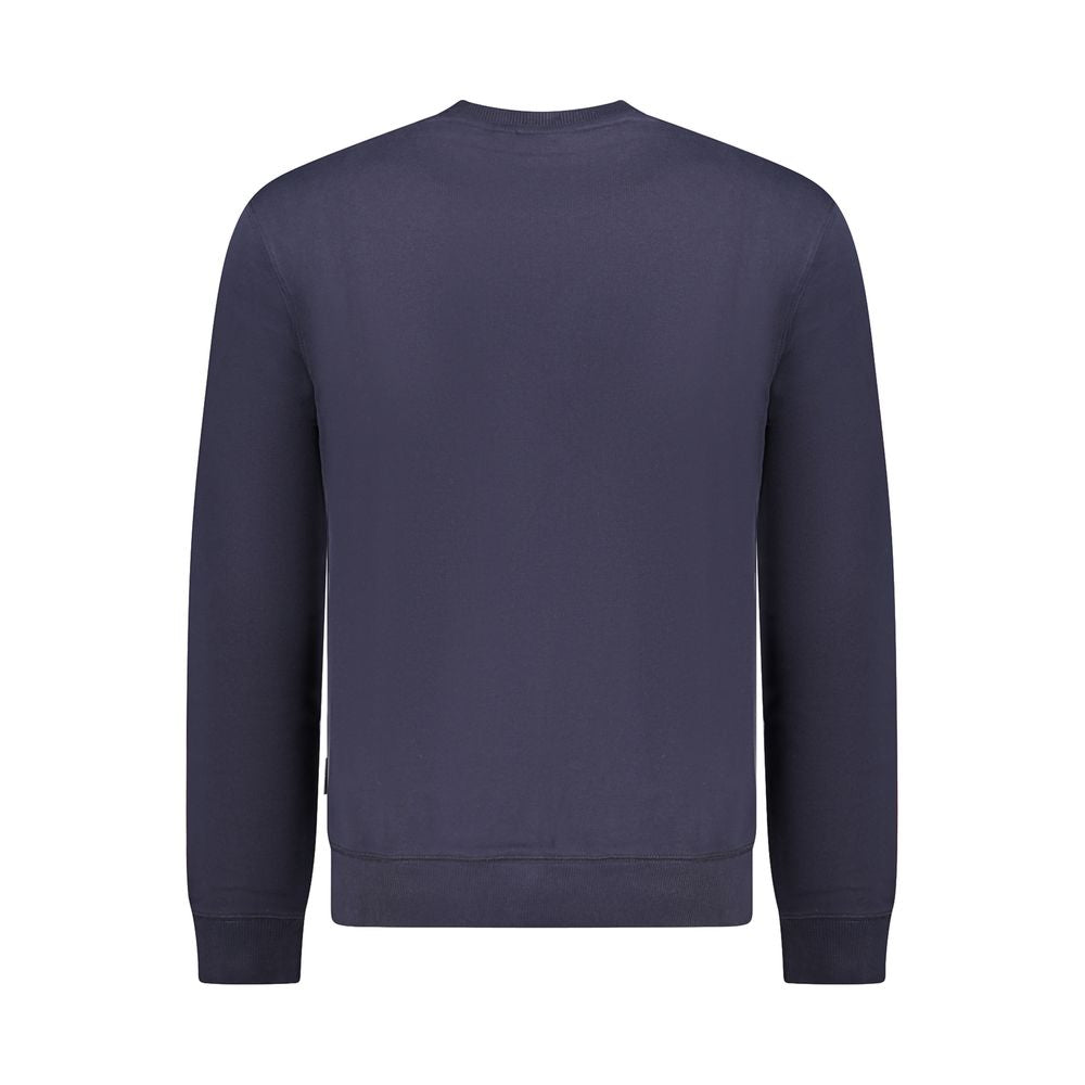 Napapijri Blue Cotton Men Sweater NA-35702-S