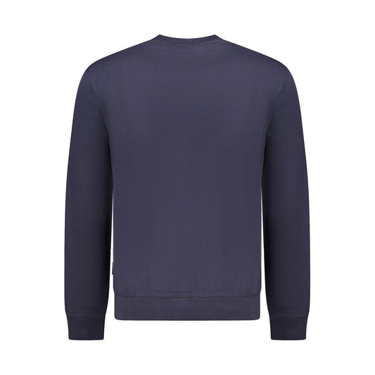 Napapijri Blue Cotton Men Sweater NA-35702-S