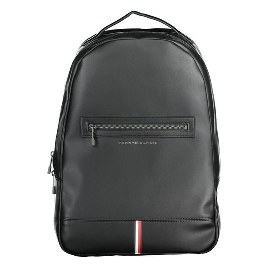 Tommy Hilfiger Black Polyethylene Men Backpack TO-37331
