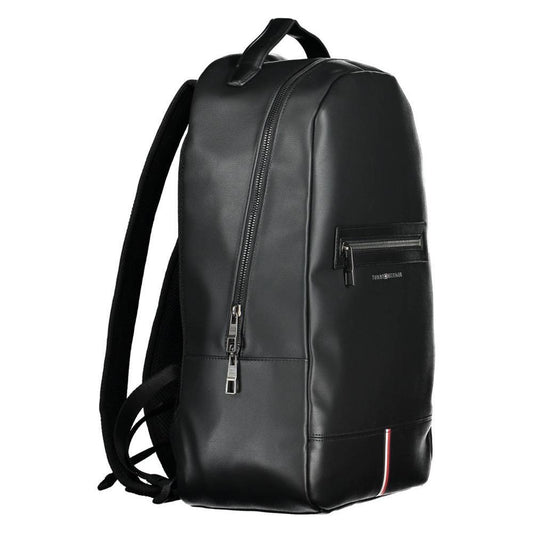 Tommy Hilfiger Black Polyethylene Men Backpack TO-37331