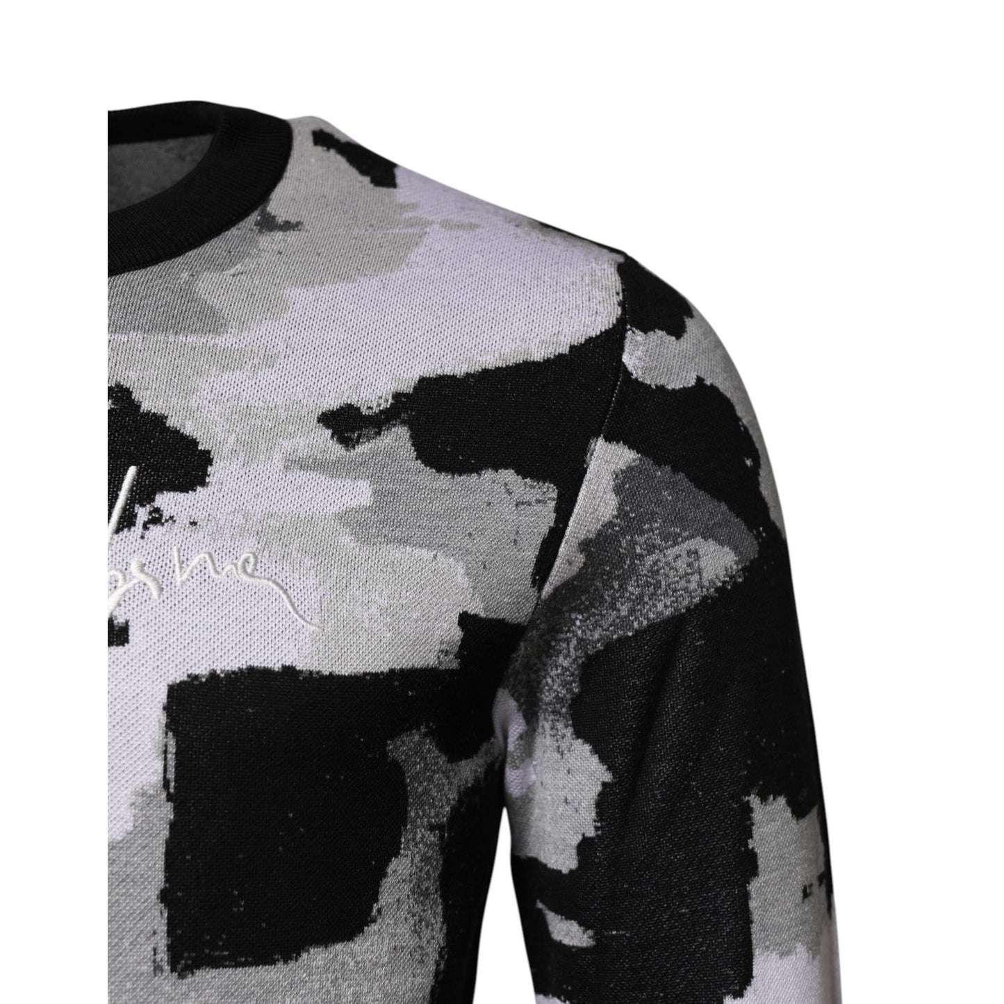 Dolce & Gabbana Multicolor Logo Crew Neck Pullover Sweater