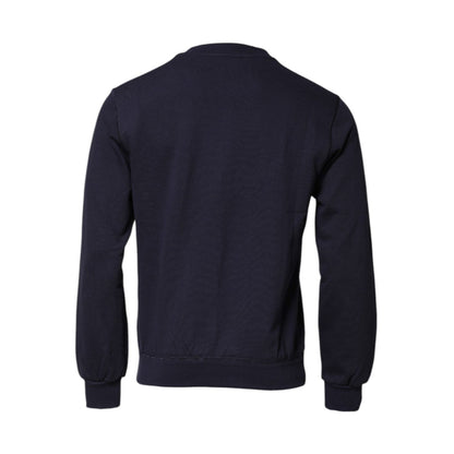 Dolce & Gabbana Dark Blue Logo Crew Neck Pullover Sweater