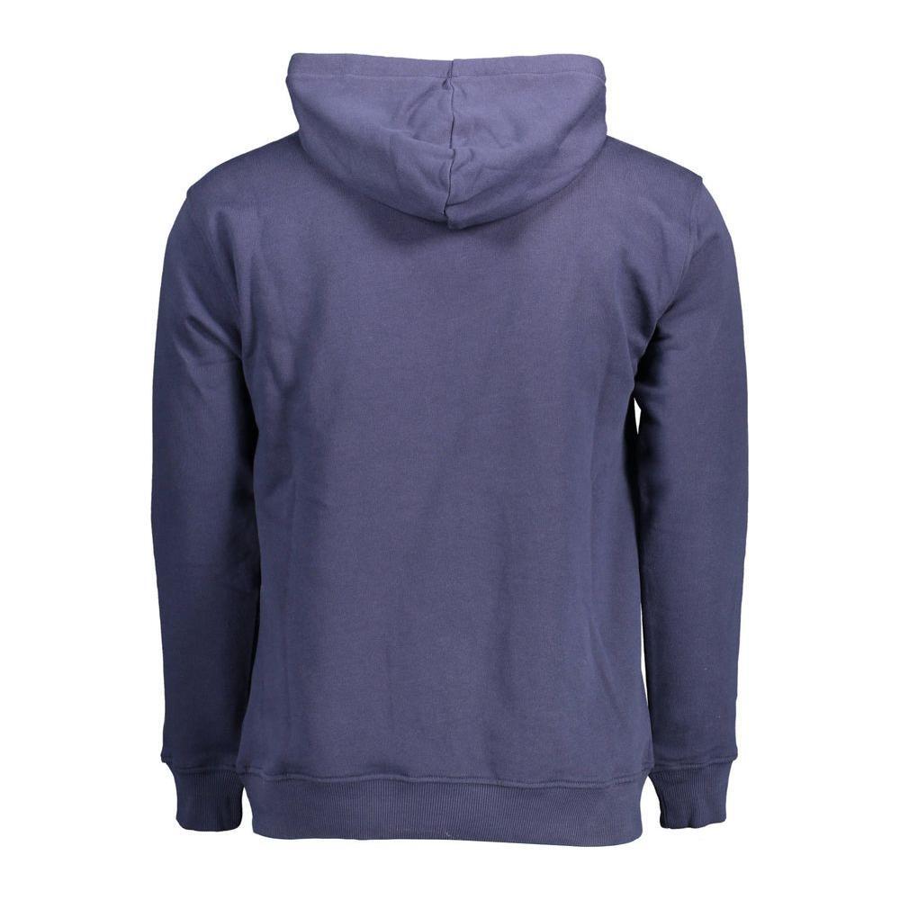 North Sails Blue Cotton Men Sweater NO-12522-XXL