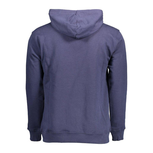 North Sails Blue Cotton Men Sweater NO-12522-XXL