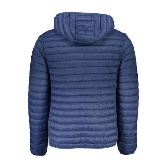 North Sails Blue Polyamide Men Jacket NO-23207-XXL