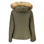 Woolrich Green Cotton Jackets & Coat WO-24337-S