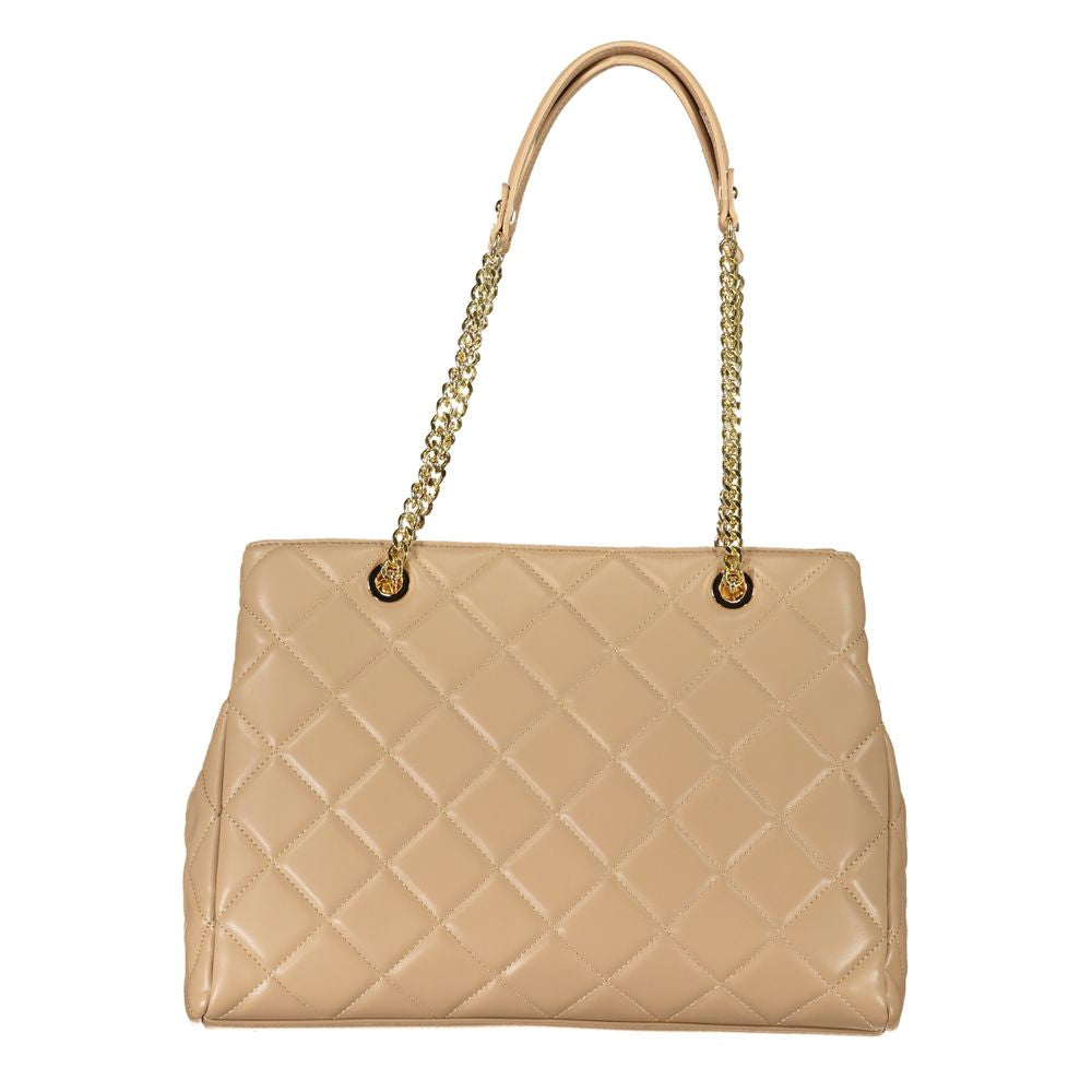Front view with bag zipped and handles upright.