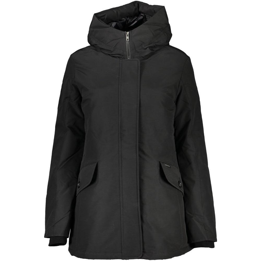 Woolrich Black Cotton Jackets & Coat WO-24351-L