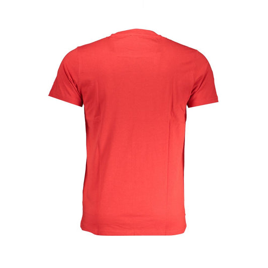Cavalli Class Red Cotton T-Shirt CA-28589-M
