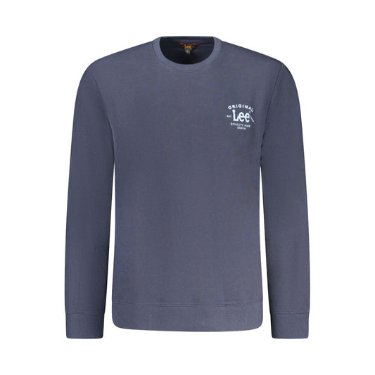 Lee Blue Cotton Men Sweater LE-35377-S