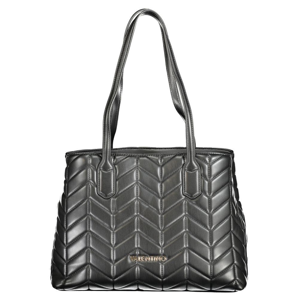 Front view with bag zipped and handles upright.