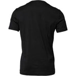Dolce & Gabbana Black Cotton Embroidered Crew Neck T-shirt TSH90515-52