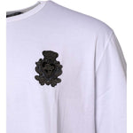 Dolce & Gabbana White Cotton DG Crown Embroidery T-shirt TSH90636-60