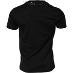 Dolce & Gabbana Black Logo Embellish Short Sleeves T-shirt TSH90641-46