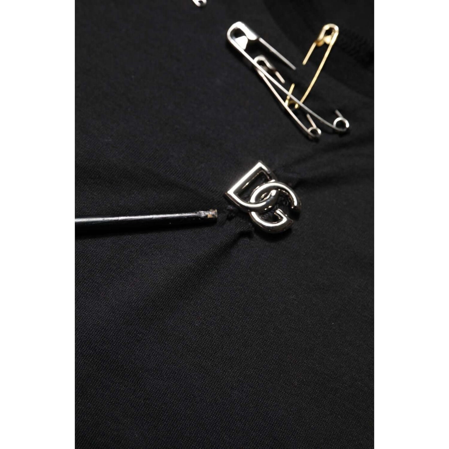 Dolce & Gabbana Black Logo Embellish Short Sleeves T-shirt TSH90641-46