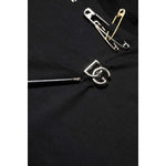Dolce & Gabbana Black Logo Embellish Short Sleeves T-shirt TSH90641-46