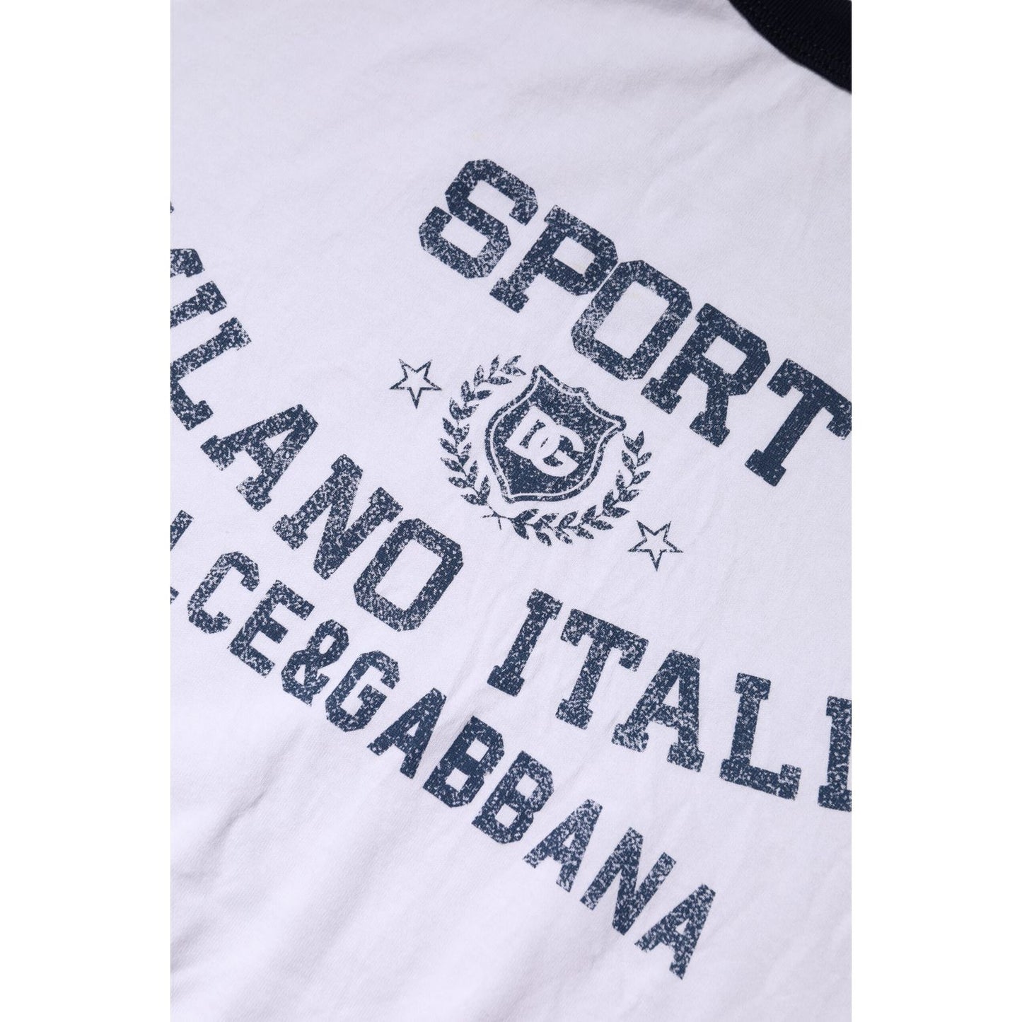 Dolce & Gabbana White DG Logo Print Short Sleeve T-shirt