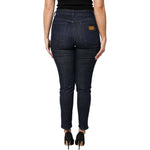 Dolce & Gabbana Dark Blue Cotton Skinny Cropped Denim Jeans PAN76166-46
