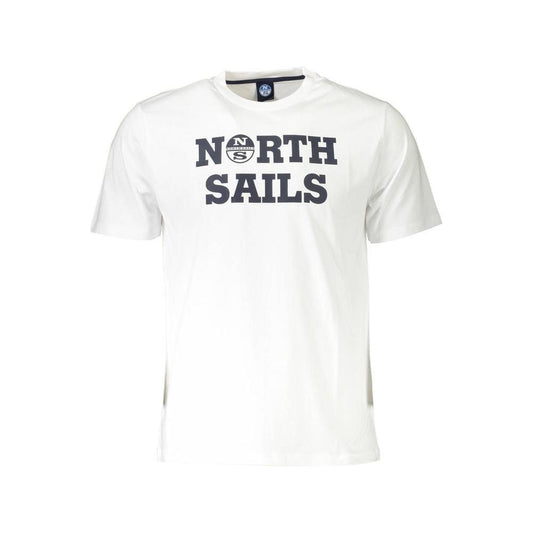 North Sails White Cotton Men TShirt