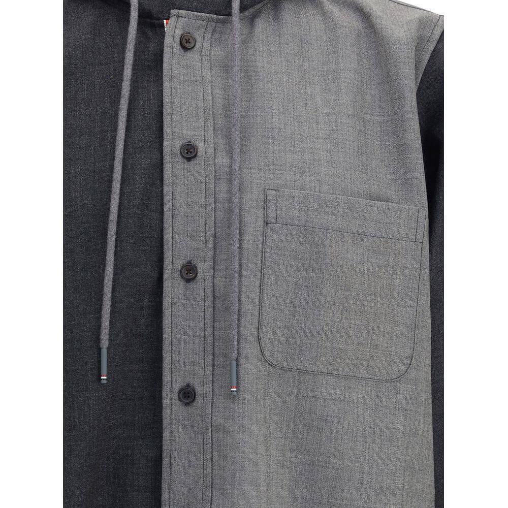 Thom Browne Hooded Shirt Jacket TH-MWL419F00473982-1