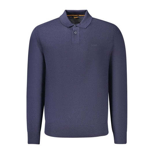 Hugo Boss Blue Wool Mens Sweater BO-34560-M