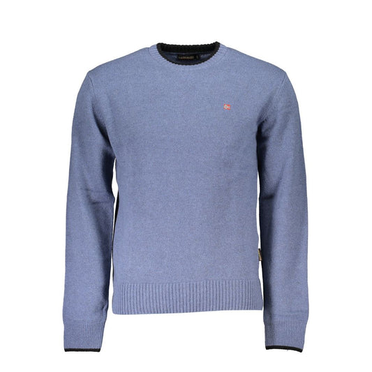 Napapijri Blue Fabric Men Sweater NA-25276-S