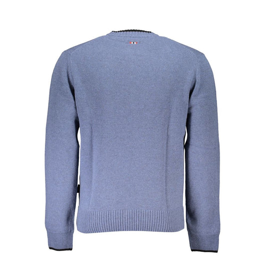 Napapijri Blue Fabric Men Sweater NA-25276-S