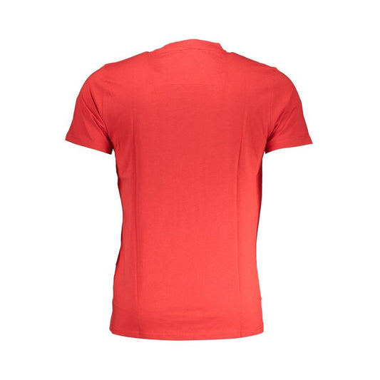 Cavalli Class Red Cotton T-Shirt CA-28473-M