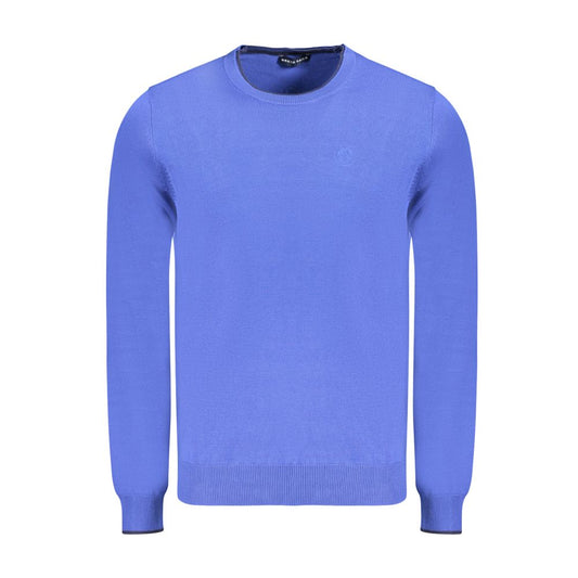 North Sails Blue Cotton Men Sweater NO-35809-S