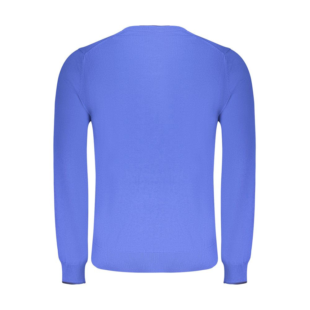 North Sails Blue Cotton Men Sweater NO-35809-S