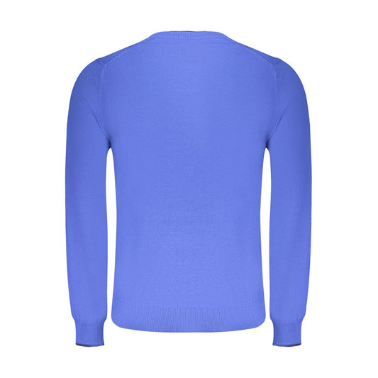 North Sails Blue Cotton Men Sweater NO-35809-S