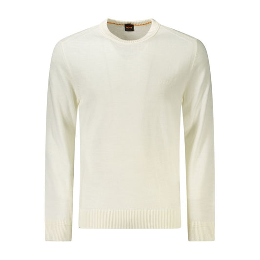 Hugo Boss White Wool Men Sweater BO-34592-XXL